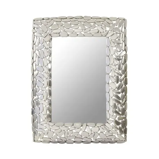 Casa Pebble Wall Mirror - Nickel, Iron