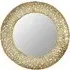 Casa Round Pebble Wall Mirror - Brass, Iron