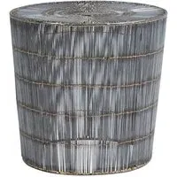 Casa Round Side Table - Natural, Iron