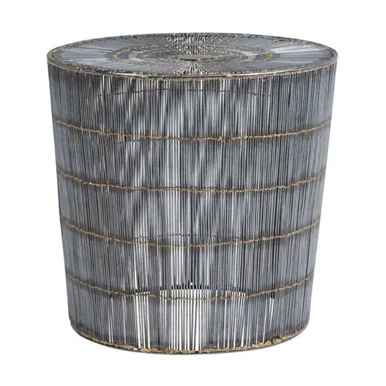 Casa Round Side Table - Natural, Iron