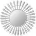 Casa Round Sunburst Wall Mirror - Nickel, Iron