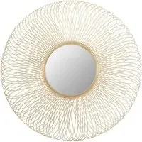 Casa Round Wall Mirror - Gold