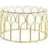 Cascade Round Coffee Table - Gold, Glass
