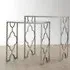 Cascade Set of 2 Side Tables - Silver, Glass