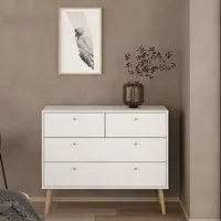 Casey 4-Drawer Chest of Drawers - White, Wood