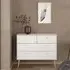 Casey 4-Drawer Chest of Drawers - White, Wood