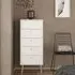Casey 5-Drawer Chest of Drawers - White, Wood