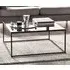 Casper Coffee Table - Black, Smoked Glass