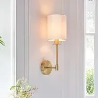 Casper Cylinder Wall Light - Satin Brass