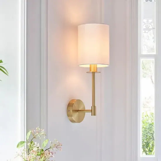 Casper Cylinder Wall Light - Satin Brass