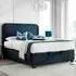 Casper Double Ottoman Bed with Storage - Deep Ocean, Fabric