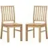 Casper Oak Dining Chairs - Pair - Grey