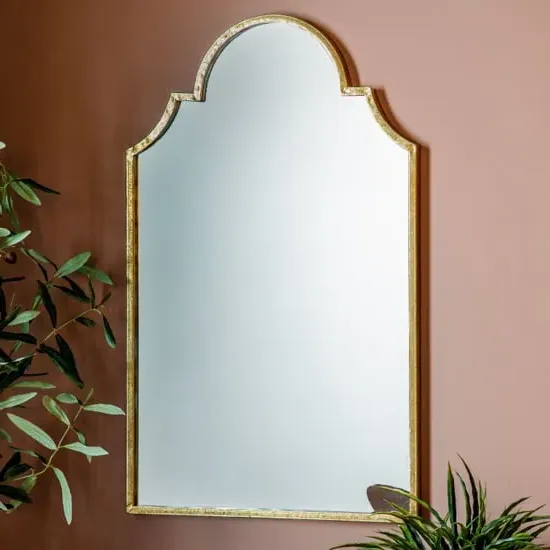 Casper Portrait Wall Mirror - Gold, Iron