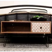 Cassava Coffee Table with Storage - Brown, MDF