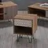 Cassava Lamp Table with Drawer - Brown, MDF