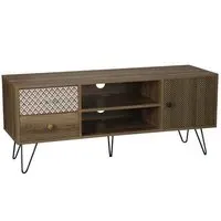 Cassava TV Stand with Storage - Brown, MDF