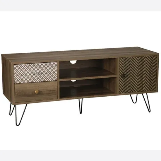 Cassava TV Stand with Storage - Brown, MDF