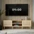 Cassis TV Stand with 2 Doors - Light Oak Effect, MDF