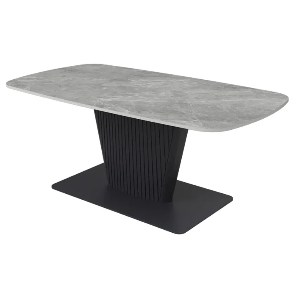 Castle Ceramic Coffee Table - Light Grey, Ceramic