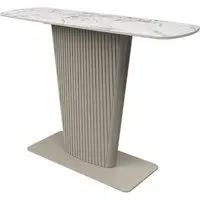 Castle Ceramic Console Table - White, Ceramic