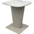 Castle Ceramic Side Table - White, Ceramic