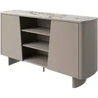 Castle Sideboard with Storage - Beige, Ceramic