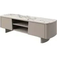 Castle TV Stand with Storage - Beige, Ceramic