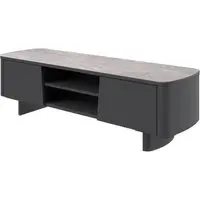 Castle TV Stand with Storage - Grey, Ceramic