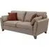 Castro 3-Seater Sofa with Cushions - Biscuit, Fabric