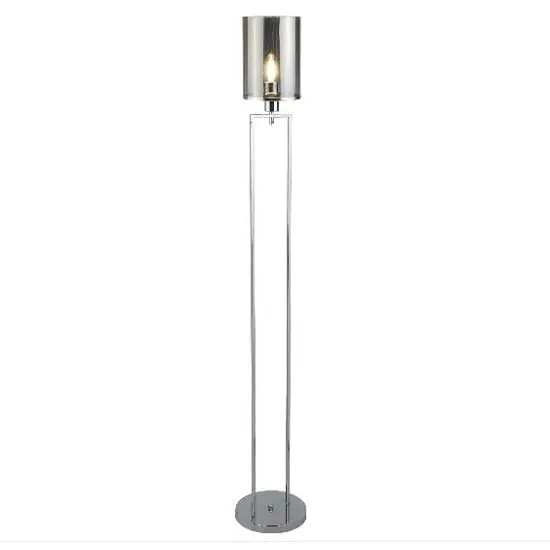 Catalina Floor Lamp - Chrome, Smoked Glass image
