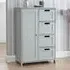 Catford Bathroom Storage Cabinet with 1 Door - Grey, Wood