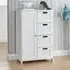 Catford Bathroom Storage Cabinet with 1 Door - White, Wood