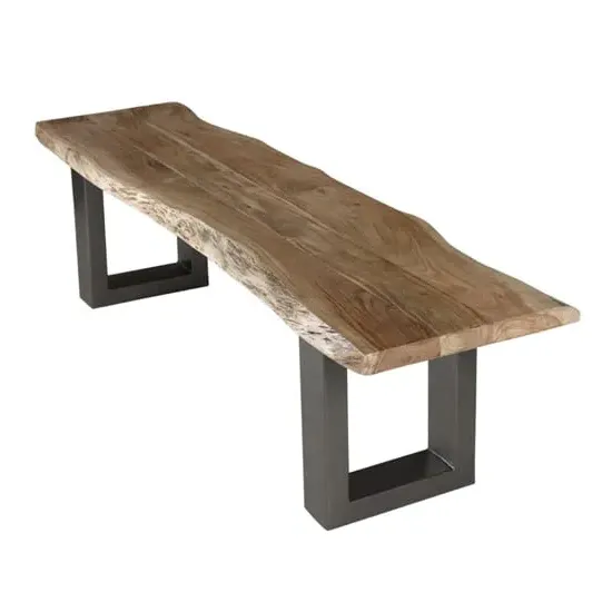 Catila Live Edge Large Dining Bench - Oak, Acacia Wood product