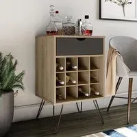 Catoosa Drinks Serving Trolley - Natural