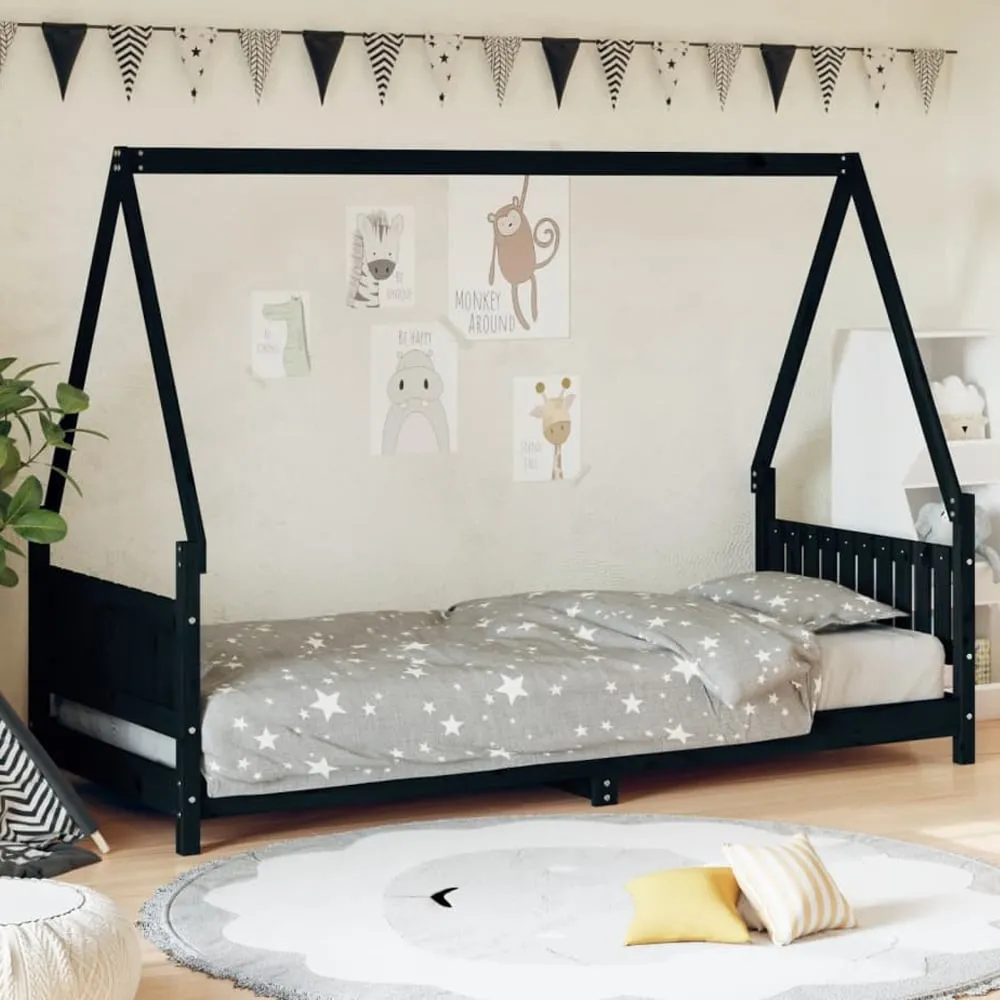 Catoosa House Frame Daybed - Black, Pine Wood