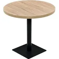 Causer Round Bistro Table - Oak, MDF alternate view