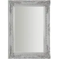Cavolt Rectangular Wall Mirror - Antique Silver