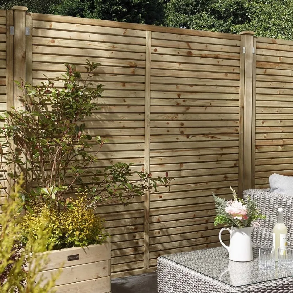 Cawsand 6x4 Garden Screen - Natural image