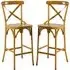 Cayuga Outdoor Bar Chairs Set of 2 - Vintage Yellow, Aluminium