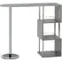 Cayuta Bar Table - Concrete Effect, Chrome