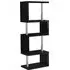 Cayuta Five Tier Shelving Unit - Black Gloss, MDF