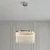Cedar Ceiling Pendant Light - Polished Chrome, Glass