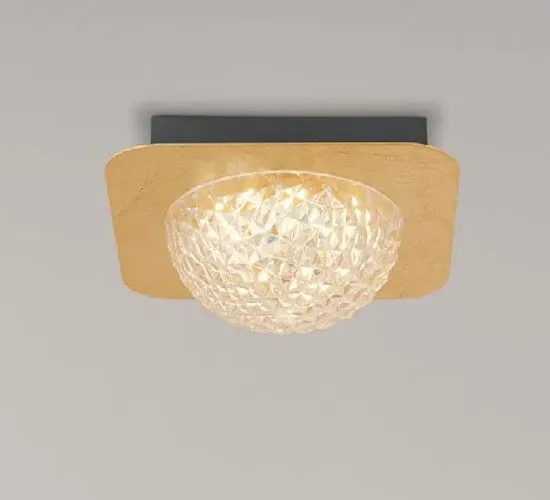 Celestia 1 LED Ceiling Light - Gold, Acrylic image
