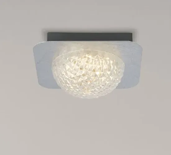 Celestia 1 LED Ceiling Light - Silver, Acrylic