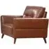 Celina 1-Seater Sofa with Tapered Legs - Saddle, Leather