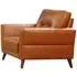 Celina 1-Seater Sofa with Tapered Legs - Tan, Leather