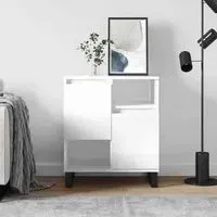 Celina Sideboard with 2 Doors - White, High Gloss