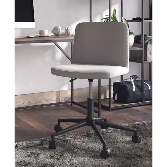 Celina Swivel Chair - Grey, Linen Fabric product