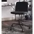Celina Swivel Office Chair - Black, Faux Leather