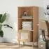 Celle 2-Shelf Bookcase with Doors - Brown, Pinewood